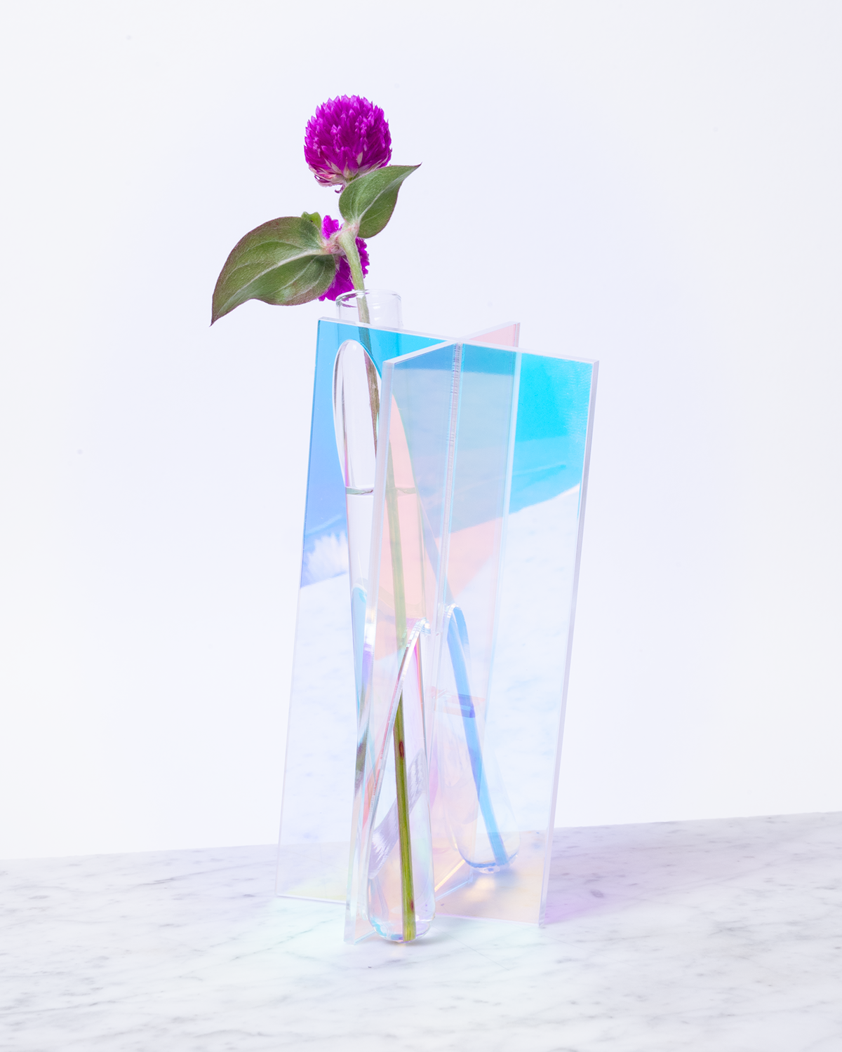 Medium Iridescent Bud Vase | Modern & Minimalist