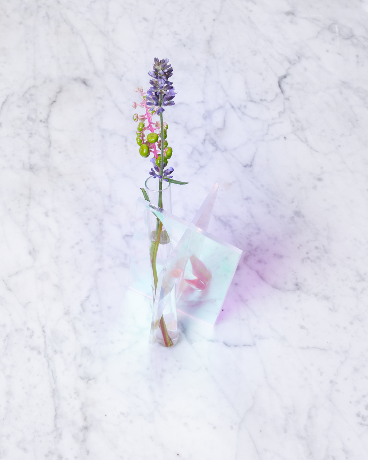 Medium Iridescent Bud Vase | Modern & Minimalist